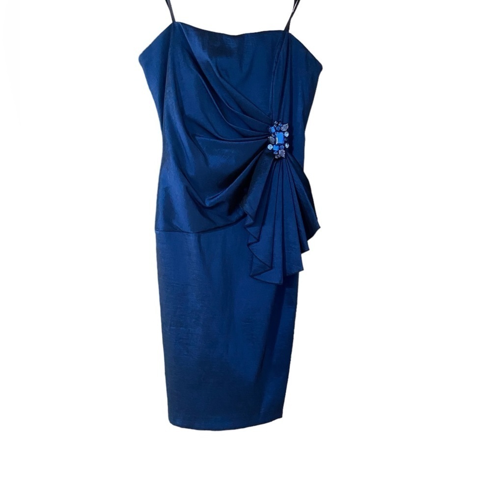 Betsey & Adam Strapless Mini Cocktail Dress - Picture 3 of 8